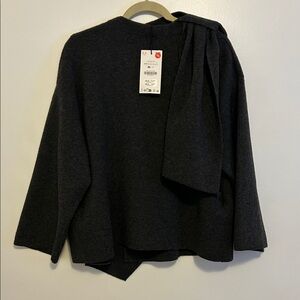 Zara Dark Gray Sweater Poncho